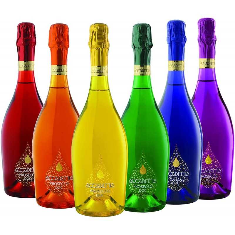 Prosecco Brut Collezione Accademia Rainbow Bottega (Confezione da 6 bottiglie)