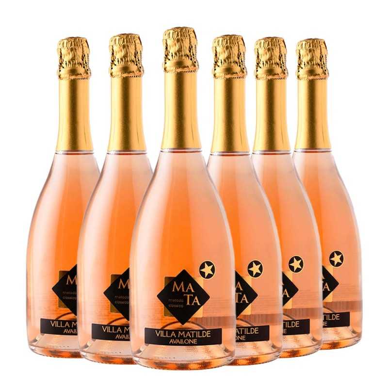 Mata Rosè Metodo Classico Brut Box da 6 bottiglie Villa Matilde