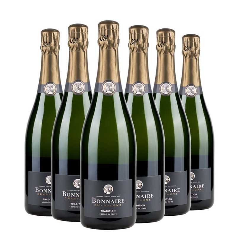 Champagne Brut Tradition L’Esprit du Temps Bonnaire Box da 6 bottiglie